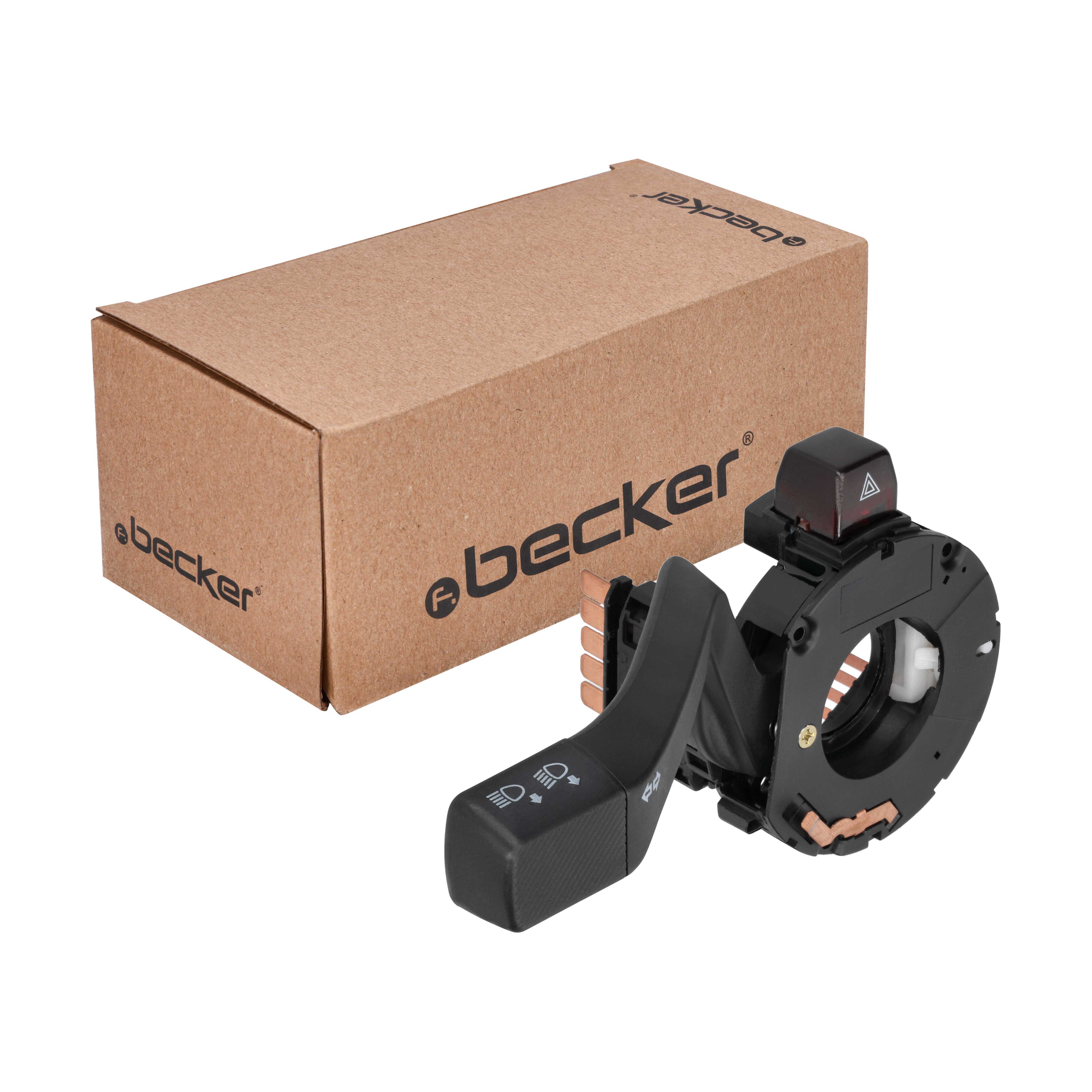 f.becker Warnblinkschalter schwarz mit Blinker- und Lichthupenfunktion