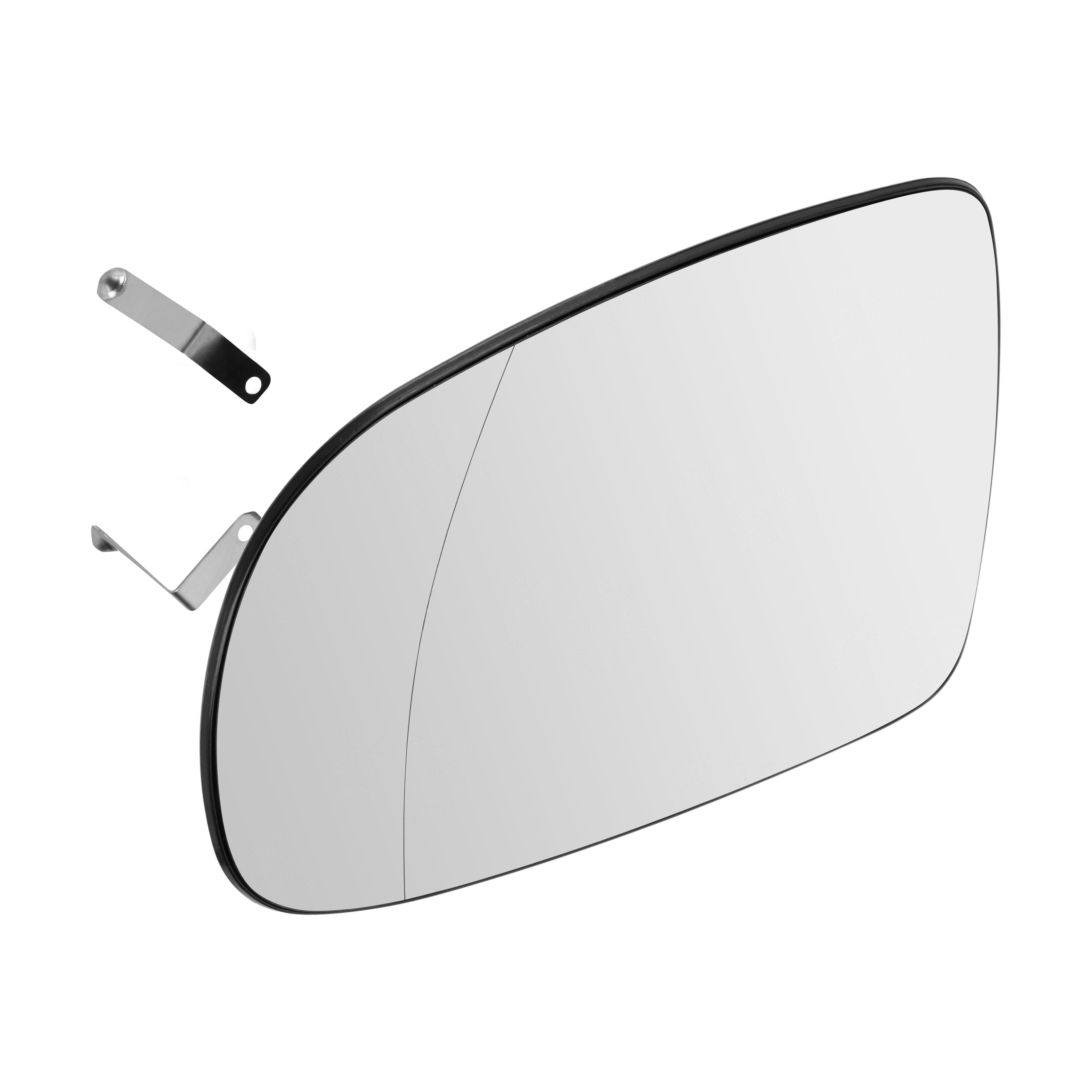 F.BECKER Spiegelglas, Außenspiegel 61410118 links für Opel