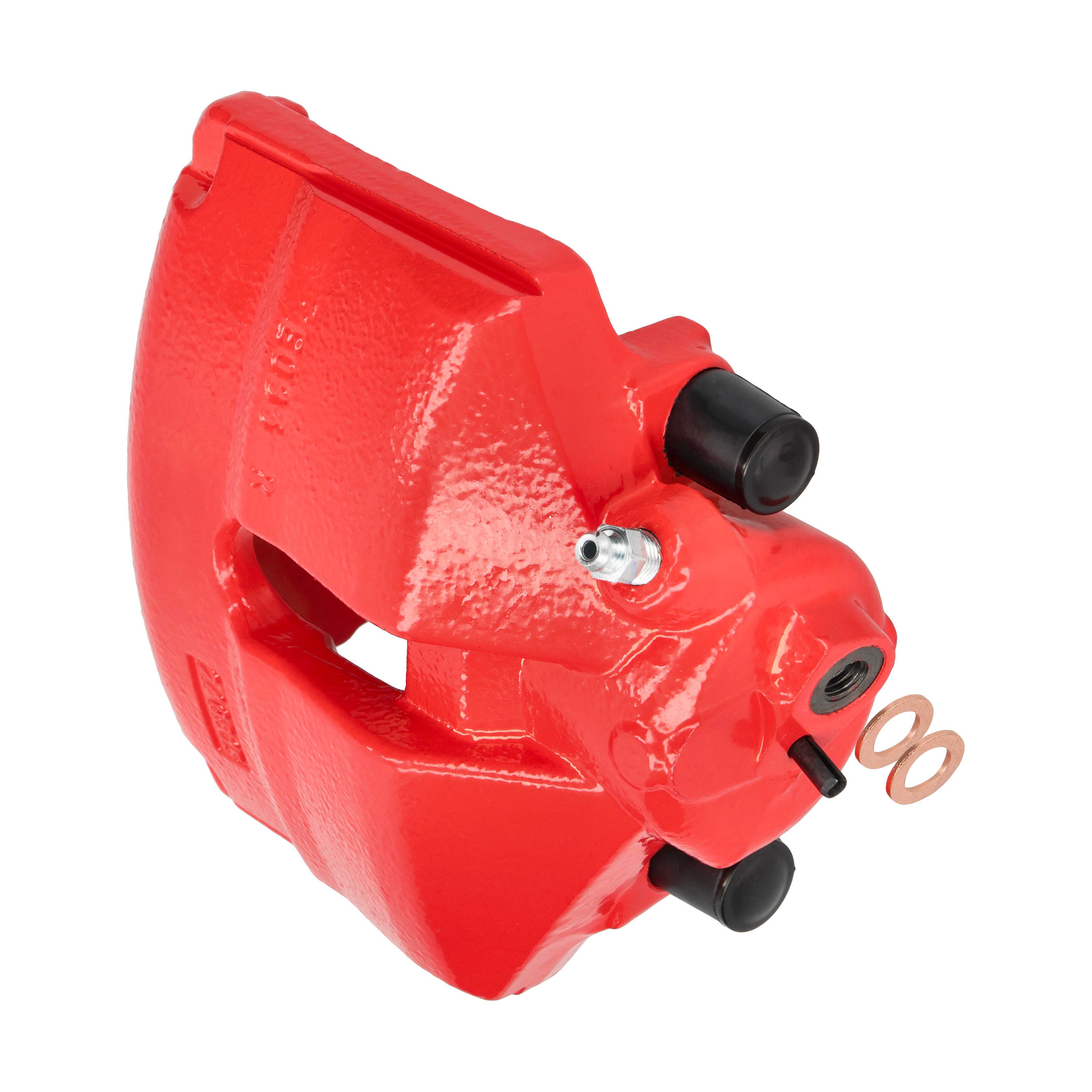 f.becker Bremssattel rot aus Gusseisen mit 54 mm Kolben