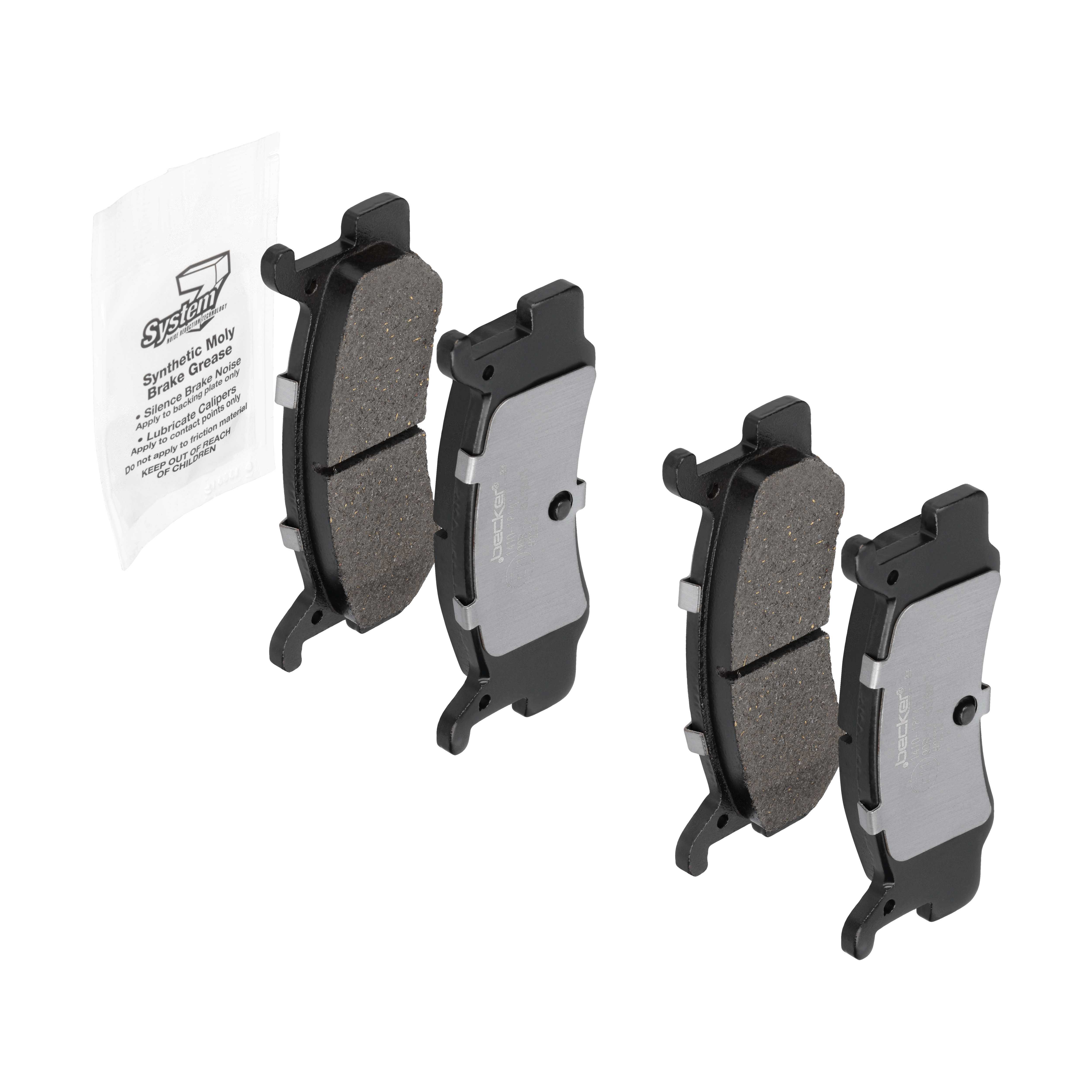 F.BECKER Bremsbelagsatz, Scheibenbremse 10410414 für MAZDA DAIHATSU