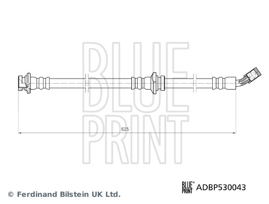 BLUE PRINT Bremsschlauch adbp530043 Vorderachse rechts für NISSAN
