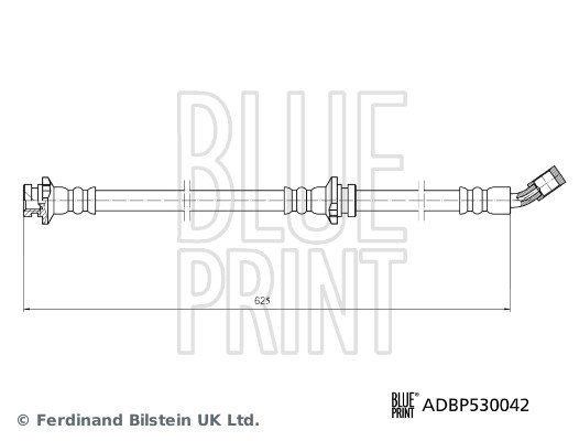 BLUE PRINT Bremsschlauch adbp530042 Vorderachse links für NISSAN