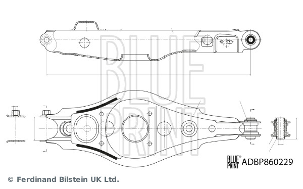 Blue Print Lenker, Radaufhängung [Hersteller-Nr. ADBP860229] für Toyota - Bild 4