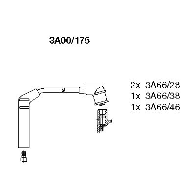 BREMI Zündleitungssatz 3a00175 für HYUNDAI