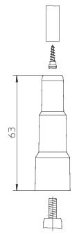 BREMI Z&uuml;ndkerzenstecker mit M4-Anschluss