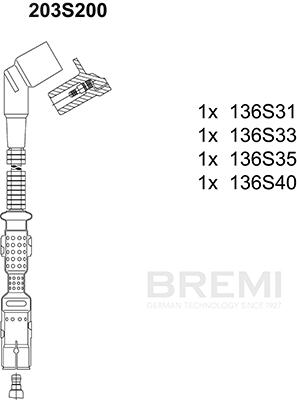 BREMI Zündleitungssatz 203s200 für BMW