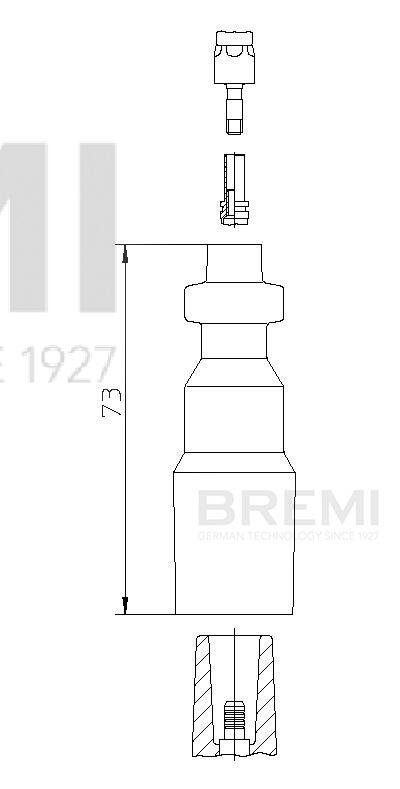 BREMI Stecker, Zündspule 13550 für Mercedes