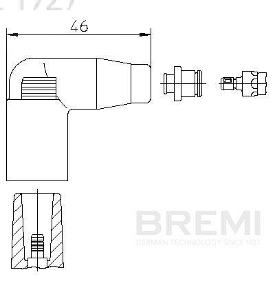 BREMI Stecker, Zündspule 13552a1 für VW