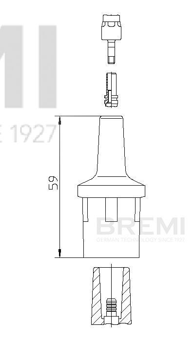 BREMI Stecker, Zündspule 13551 für Mercedes