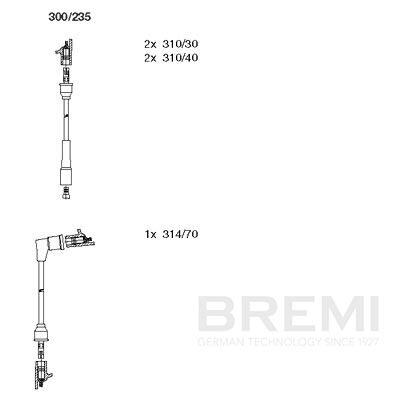 BREMI Zündleitungssatz 300235 für Fiat