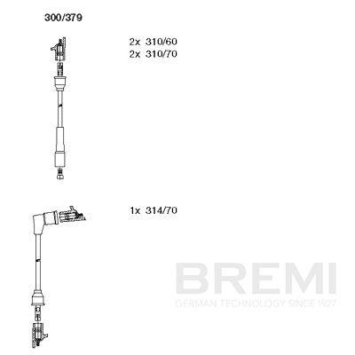 BREMI Zündleitungssatz 300379 für Opel GM