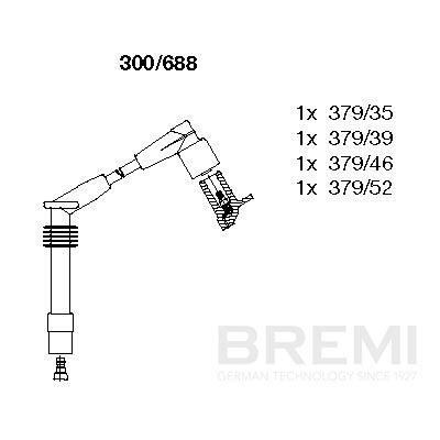 BREMI Zündleitungssatz 300688 für Opel GM