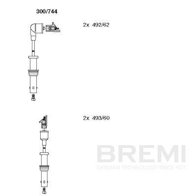 BREMI Zündleitungssatz 300744 für Subaru