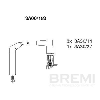 BREMI Zündleitungssatz 3a00183 für DAEWOO