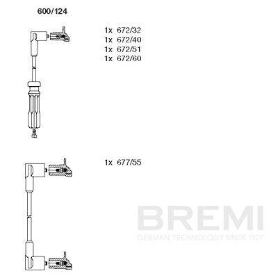 BREMI Zündleitungssatz 600124 für Volvo