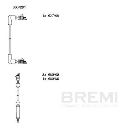 BREMI Zündleitungssatz 600281 für Volvo