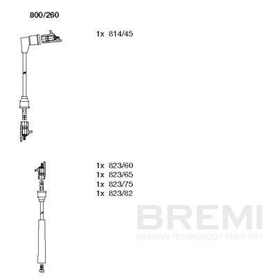 BREMI Zündleitungssatz 800260 für Ford