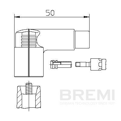 BREMI Stecker, Zündverteiler 13254 für Mercedes