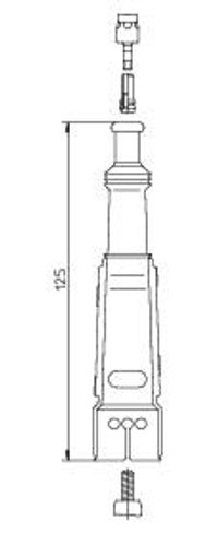 BREMI Stecker, Zündkerze, Art.-Nr. 13202/1
