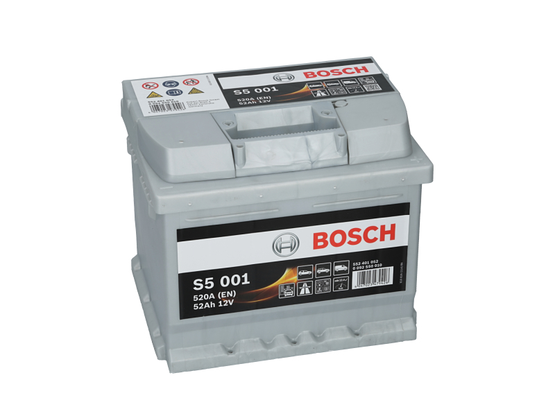 BOSCH Starterbatterie S5 12 V, 52 Ah, 520 A 0092s50010 12V 68Ah 520A für Opel CHEVROLET Fiat VW ROVER RENAULT Suzuki TOYOTA NISSAN