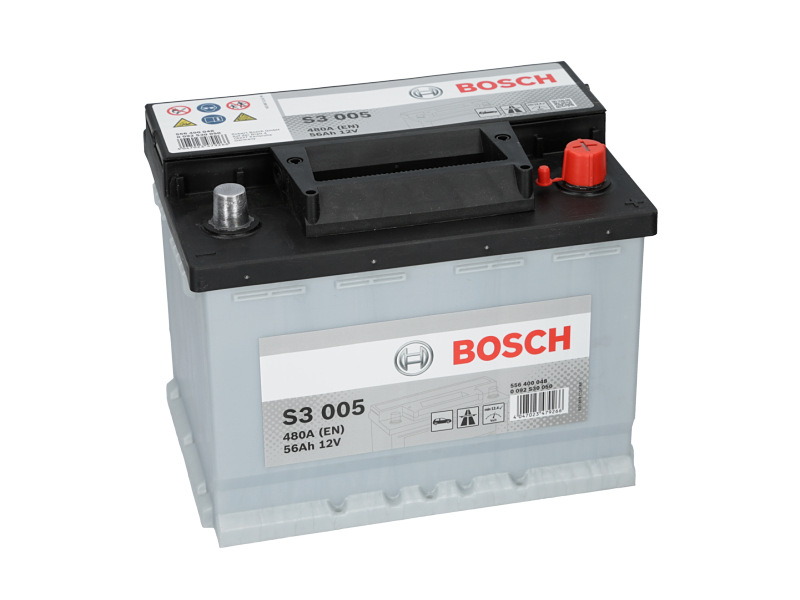 BOSCH Starterbatterie S3 12 V, 56 Ah, 480 A 0092s30050 12V 68Ah 480A für Opel Iveco Volvo TALBOT Fiat DAEWOO VW MINI Citroën Peugeot Ford MERCEDES-BE