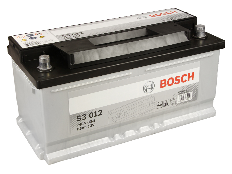 BOSCH Starterbatterie S3 12 V, 88 Ah, 740 A 0092s30120 12V 68Ah 740A für Ford Opel Volvo Fiat Vaughall BMW JAGUAR LAND ROVER CHEVROLET TOYOTA ASTON M