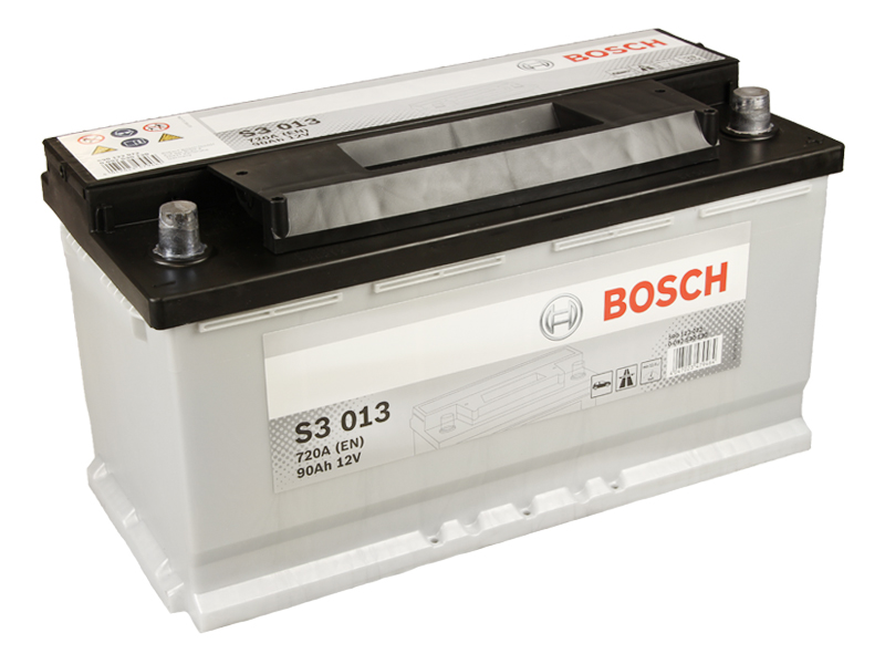 BOSCH Starterbatterie S3 12 V, 90 Ah, 720 A 0092s30130 12V 68Ah 720A für Volvo CHEVROLET Fiat BMW Citroën Ford JAGUAR Mercedes RENAULT ROVER