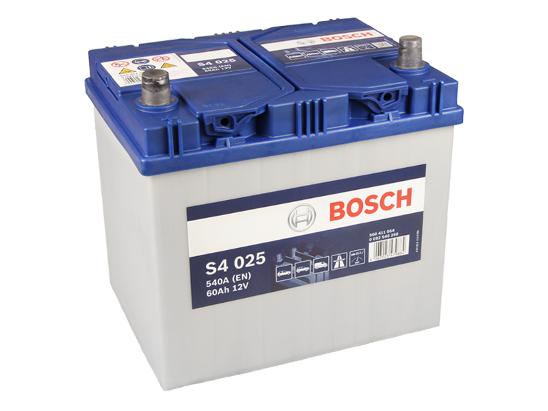 BOSCH Starterbatterie S4 12 V, 60 Ah, 540 A 0092s40250 12V 68Ah 540A für MAZDA TOYOTA HONDA MITSUBISHI Subaru VW HYUNDAI