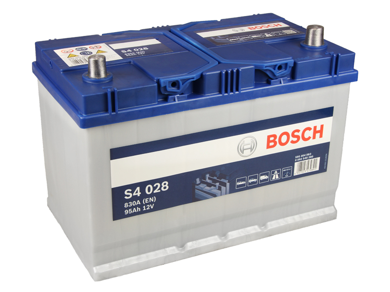 BOSCH Starterbatterie S4 12 V, 95 Ah, 830 A 0092s40280 12V 68Ah 830A für DAF LEXUS HYUNDAI Peugeot Citroën Ford Mercedes MITSUBISHI Suzuki TOYOT