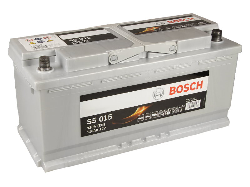 BOSCH Starterbatterie S5 12 V, 110 Ah, 920 A 0092s50150 12V 68Ah 920A für Opel Fiat CHEVROLET Iveco HYUNDAI VW ZASTAVA Audi BMW Peugeot Citroën LAND