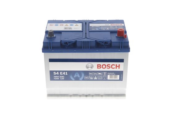 BOSCH Starterbatterie S4E 12 V, 72 Ah, 760 A 0092s4e410 12V 68Ah 760A für MAZDA RENAULT NISSAN