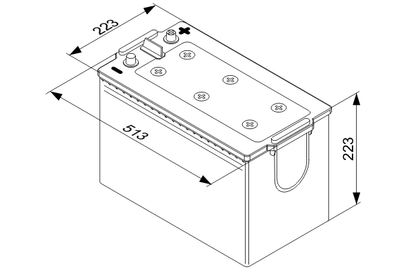 BOSCH Starterbatterie T4 12 V, 170 Ah, 1000 A 0092t40770 12V 68Ah 1000A für Volvo Iveco MAN Mercedes