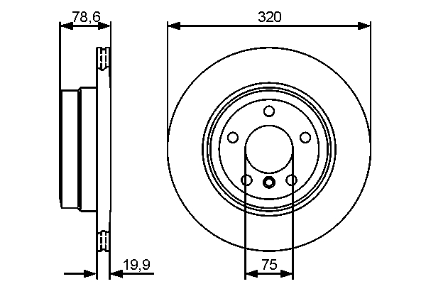 BOSCH Bremsscheibe, Art.-Nr. 0 986 479 442