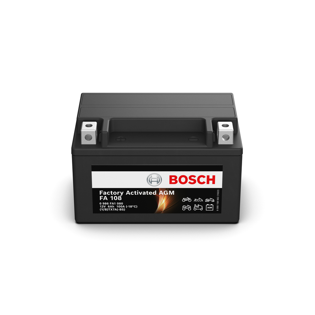 BOSCH Starterbatterie Factory Activated AGM, 12 V, 6 Ah, 100 A 0986fa1080 12V 68Ah 100A