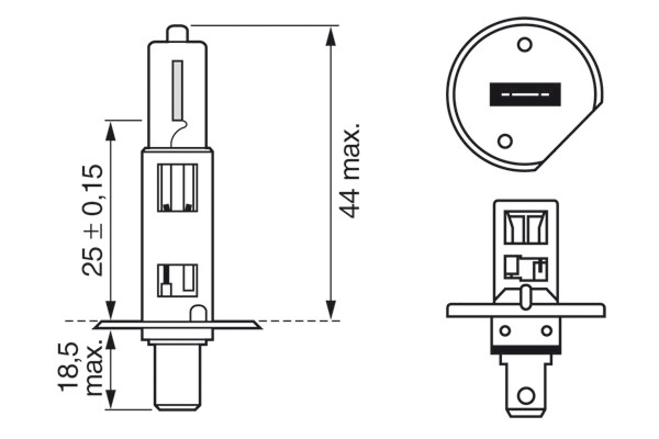 BOSCH Glühlampe, Hauptscheinwerfer Glühlampe Pure Light 1987301005 H1 für LAND ROVER Peugeot Citroën Volvo Ford DAF Opel ABARTH ALFA ROMEO LANCIA HOL