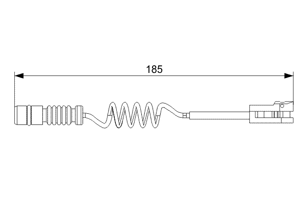 BOSCH Warnkontakt, Bremsbelagverschleiß 1987473007 für Mercedes VW