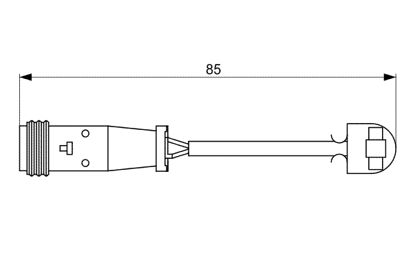 BOSCH Warnkontakt, Bremsbelagverschleiß 1987473038 für Mercedes VW
