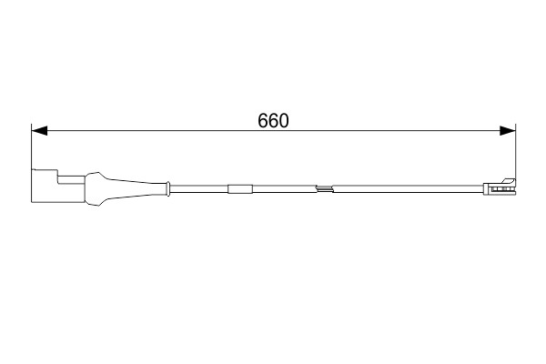 BOSCH Warnkontakt, Bremsbelagverschleiß 1987473575 für Ford