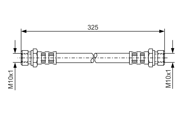 BOSCH Bremsschlauch 1987476177 für KIA