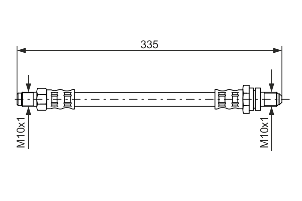 BOSCH Bremsschlauch 1987476600 für Ford