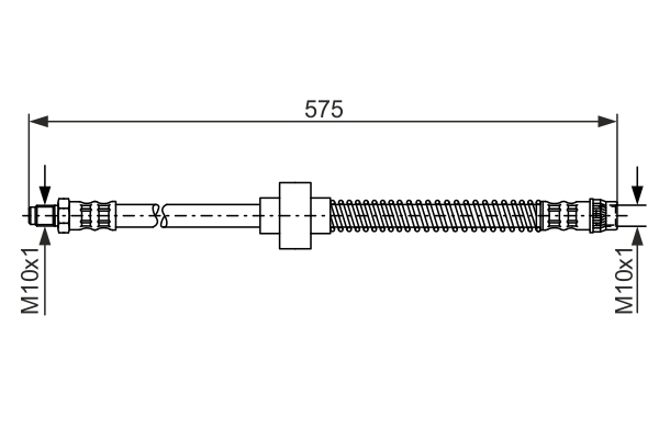 BOSCH Bremsschlauch 1987476870 für Peugeot
