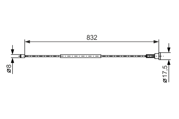 BOSCH Seilzug, Feststellbremse 1987477661 für Vaughall