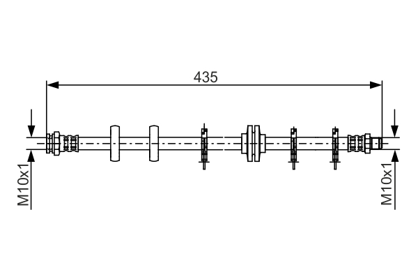 BOSCH Bremsschlauch 1987481189 für Fiat ALFA ROMEO