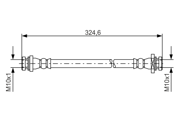 BOSCH Bremsschlauch 1987481559 für Vaughall Suzuki