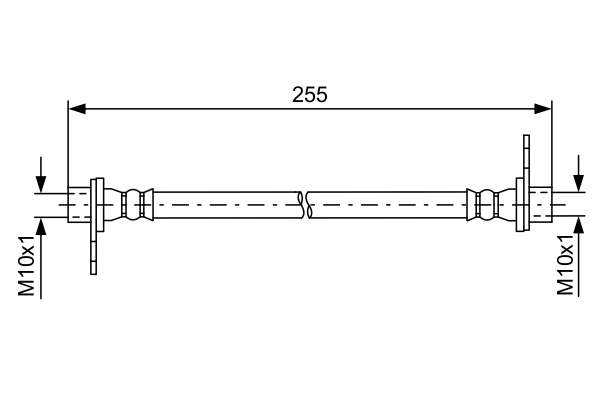 BOSCH Bremsschlauch 1987481586 für MITSUBISHI