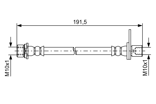BOSCH Bremsschlauch 1987481738 für TOYOTA
