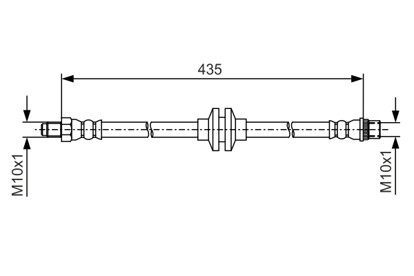 BOSCH Bremsschlauch 1987481a07 für DACIA