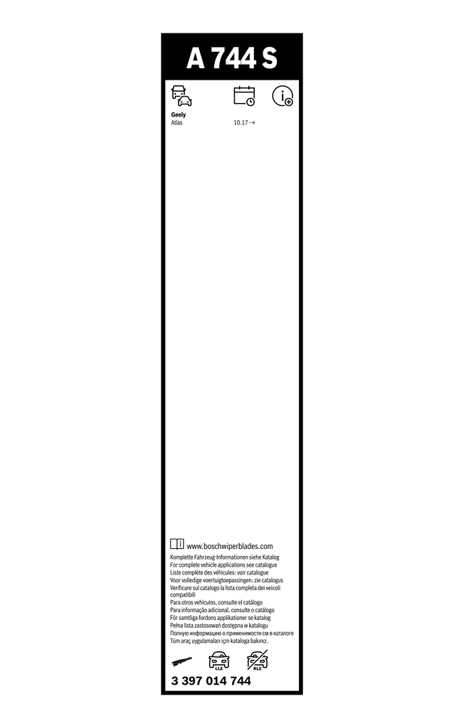 BOSCH Wischblatt 3397014744