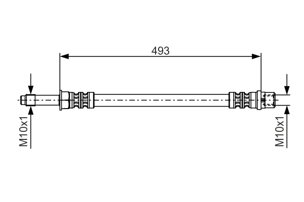 BOSCH Bremsschlauch 1987476294 für Mercedes VW