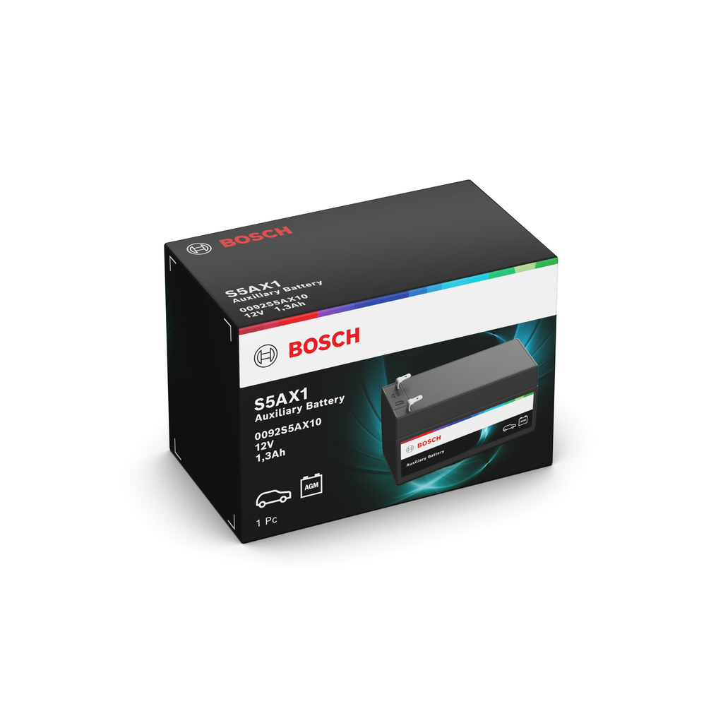 BOSCH Starterbatterie S5AX AGM AUX 12V, 1,2 Ah 0092s5ax10 12V 68Ah A für Mercedes